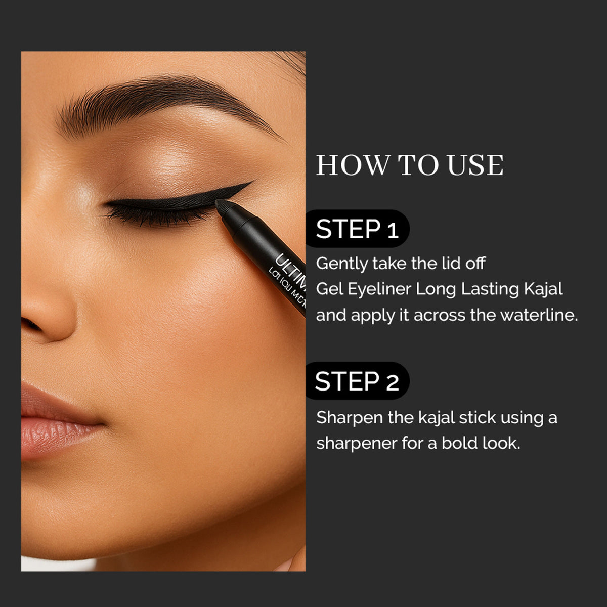 GLAM21 Ultimate Gel Eyeliner Kajal Pencil