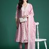 Dhiyona IE Ethnic Motifs Embroidered Pleated Thread Work Pure Cotton Kurta Set