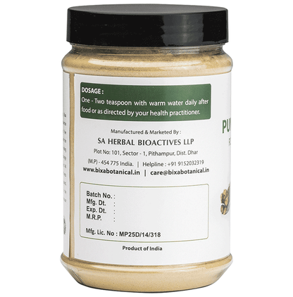 Bixa Botanical Punarnava Powder in a container, showcasing the vibrant, finely ground Ayurvedic herbal powder for natural health.