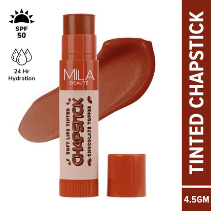 Mila Beauté soft Lips Tinted Chapstick With 24 Hrs Hydration - Chocolate Toffee