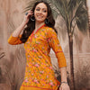 Dhiyona SN Women's Floral Printed Regular Pure Cotton Kurta with Trousers