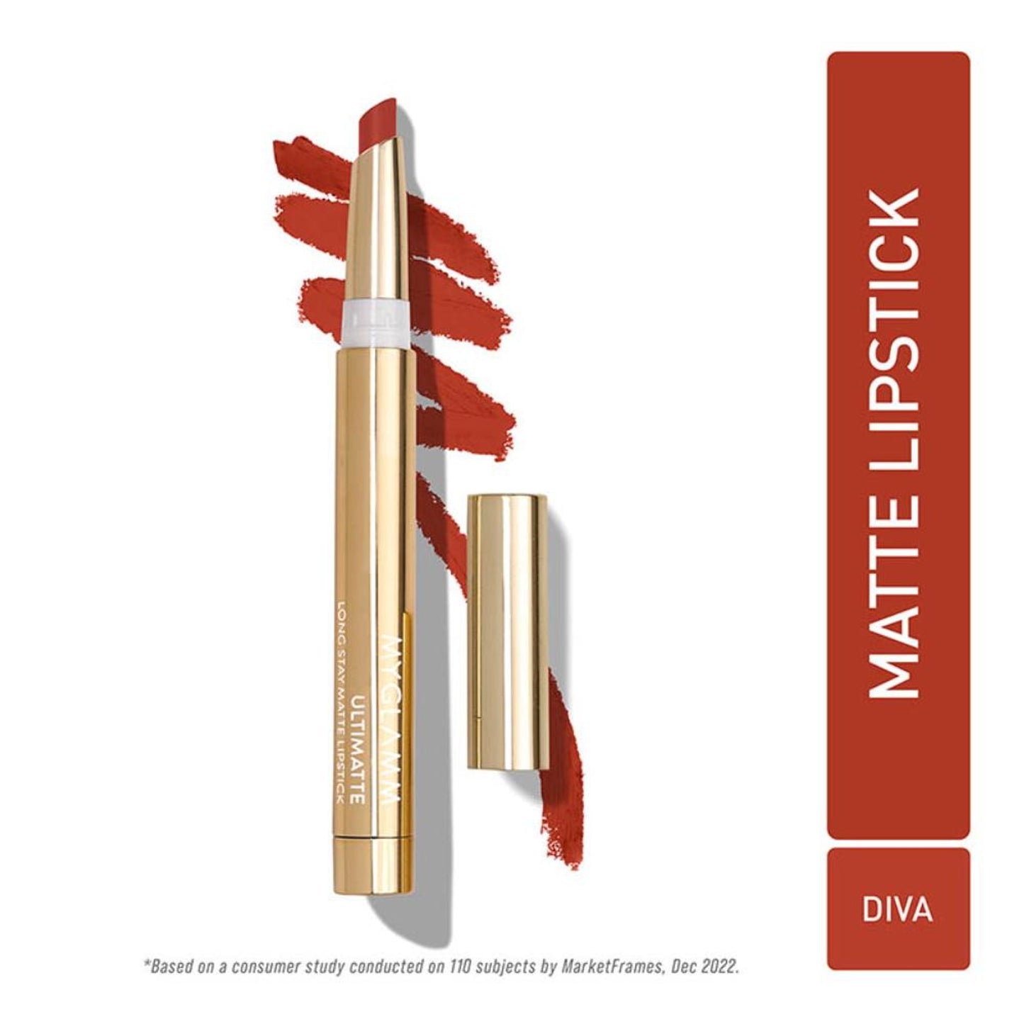 MyGlamm Ultimatte Long Stay Matte Lipstick - Diva