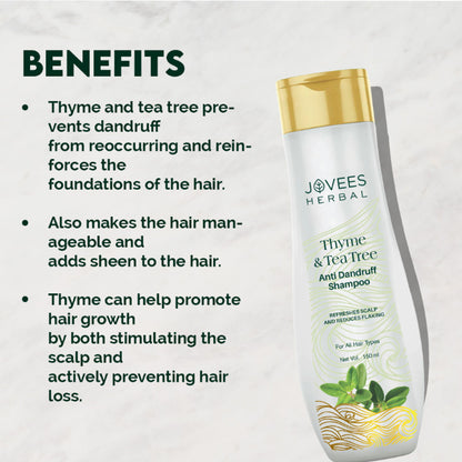 Jovees Thyme & Tea Tree Anti Dandruff Shampoo