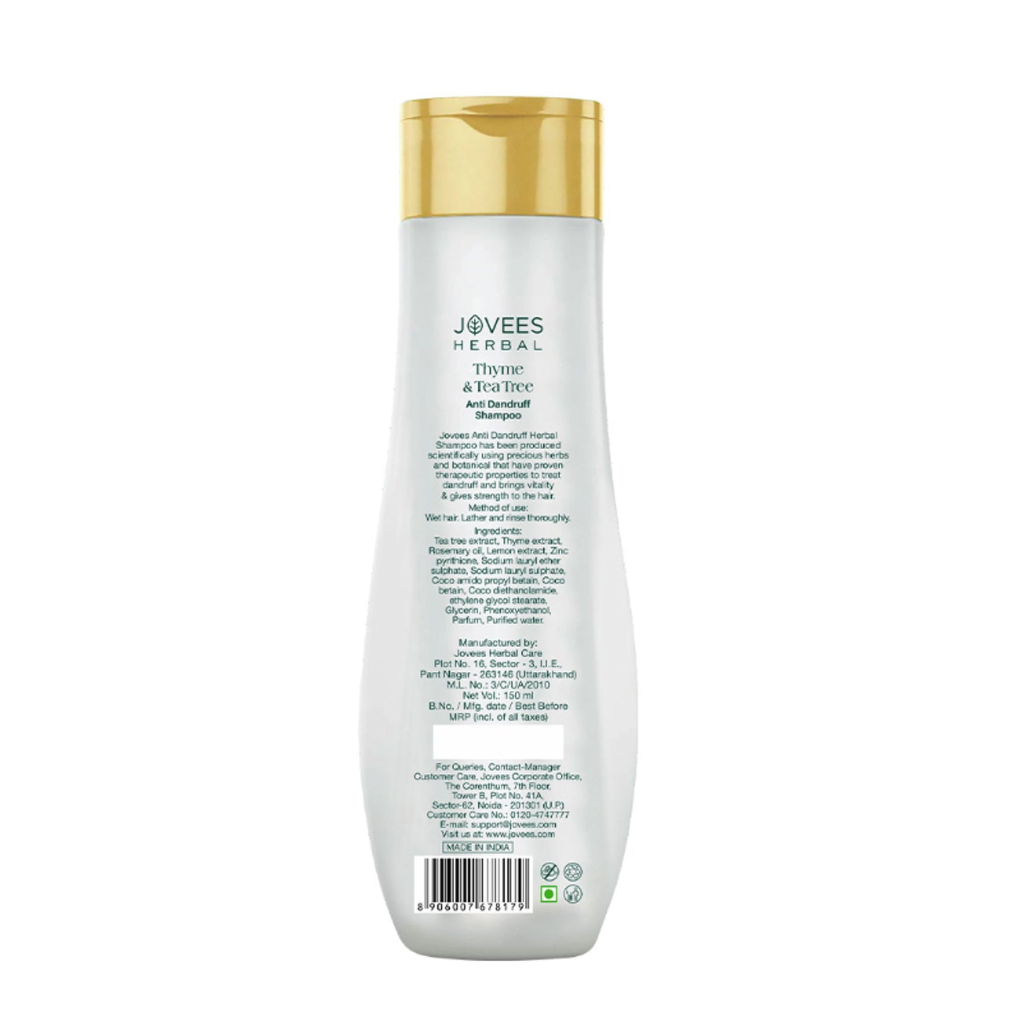 Jovees Thyme & Tea Tree Anti Dandruff Shampoo