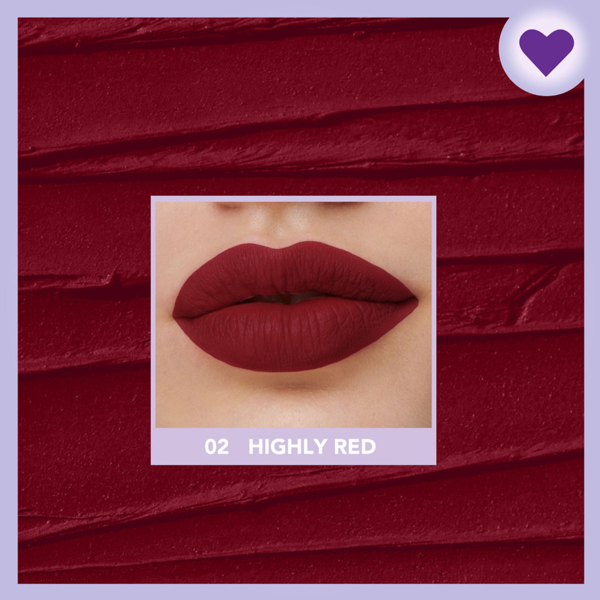 Blue Heaven Love Capsule Powder Matte Lipstick - Highly Red