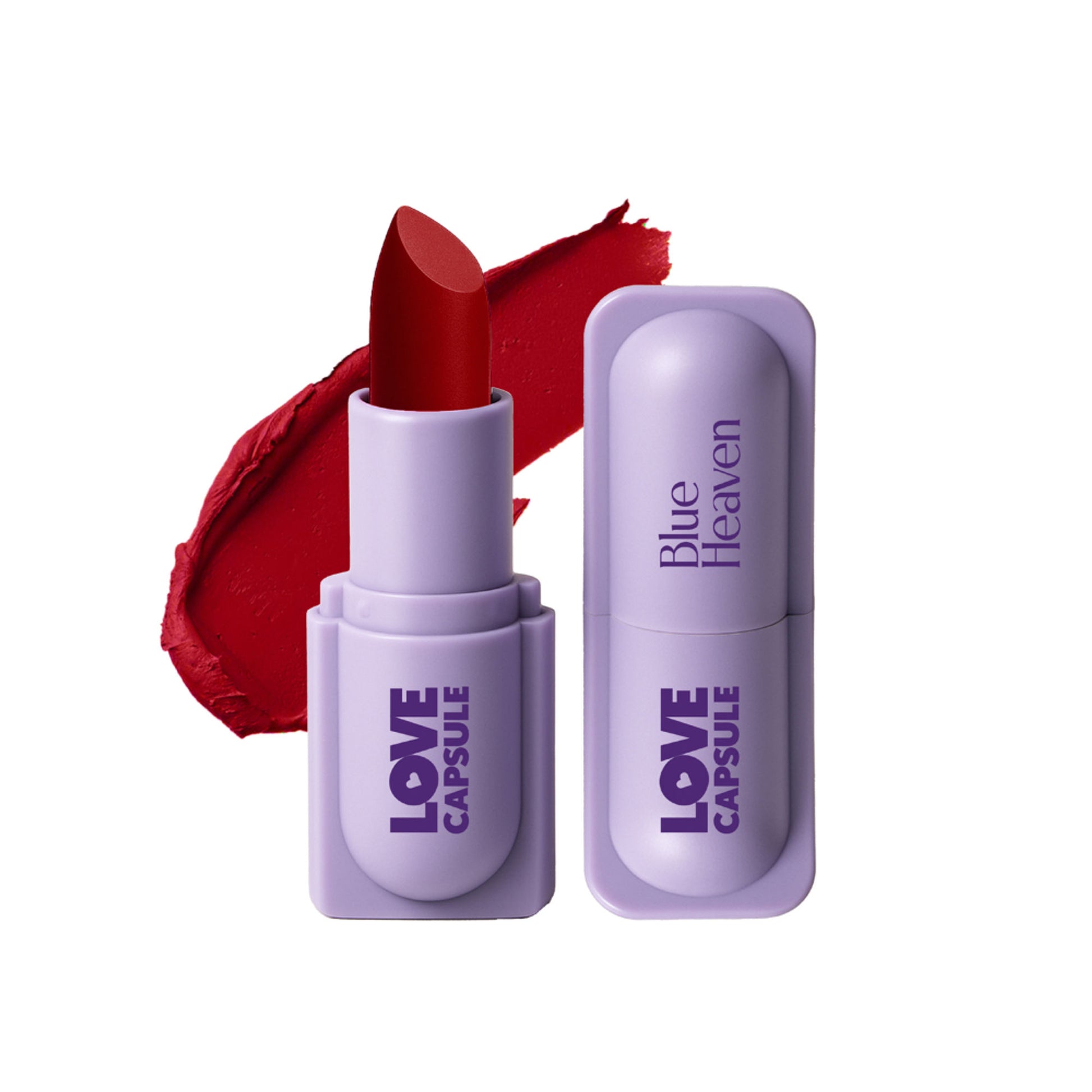 Blue Heaven Love Capsule Powder Matte Lipstick - Wild Red
