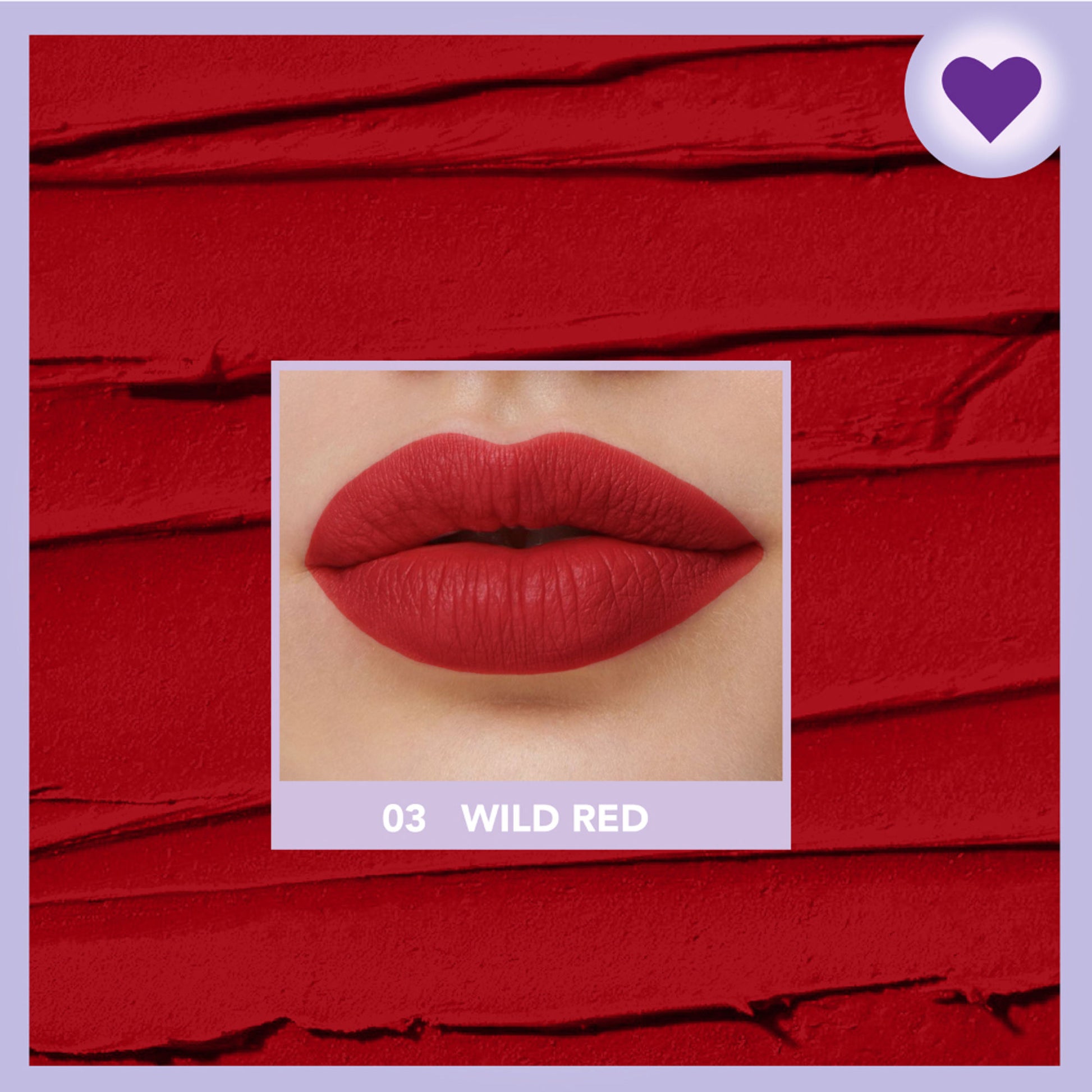 Blue Heaven Love Capsule Powder Matte Lipstick - Wild Red