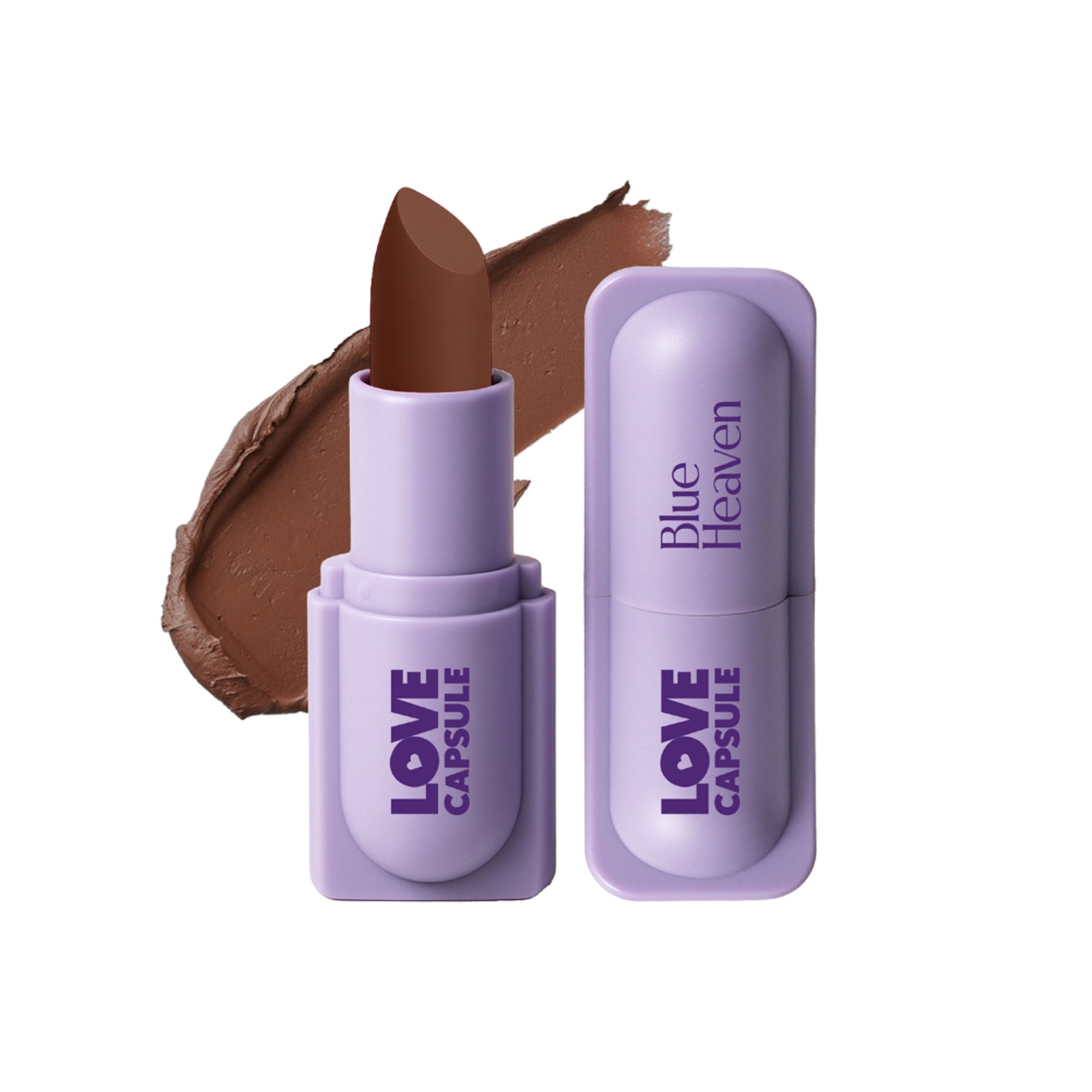 Blue Heaven Love Capsule Powder Matte Lipstick - Passion Brown