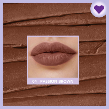 Blue Heaven Love Capsule Powder Matte Lipstick - Passion Brown