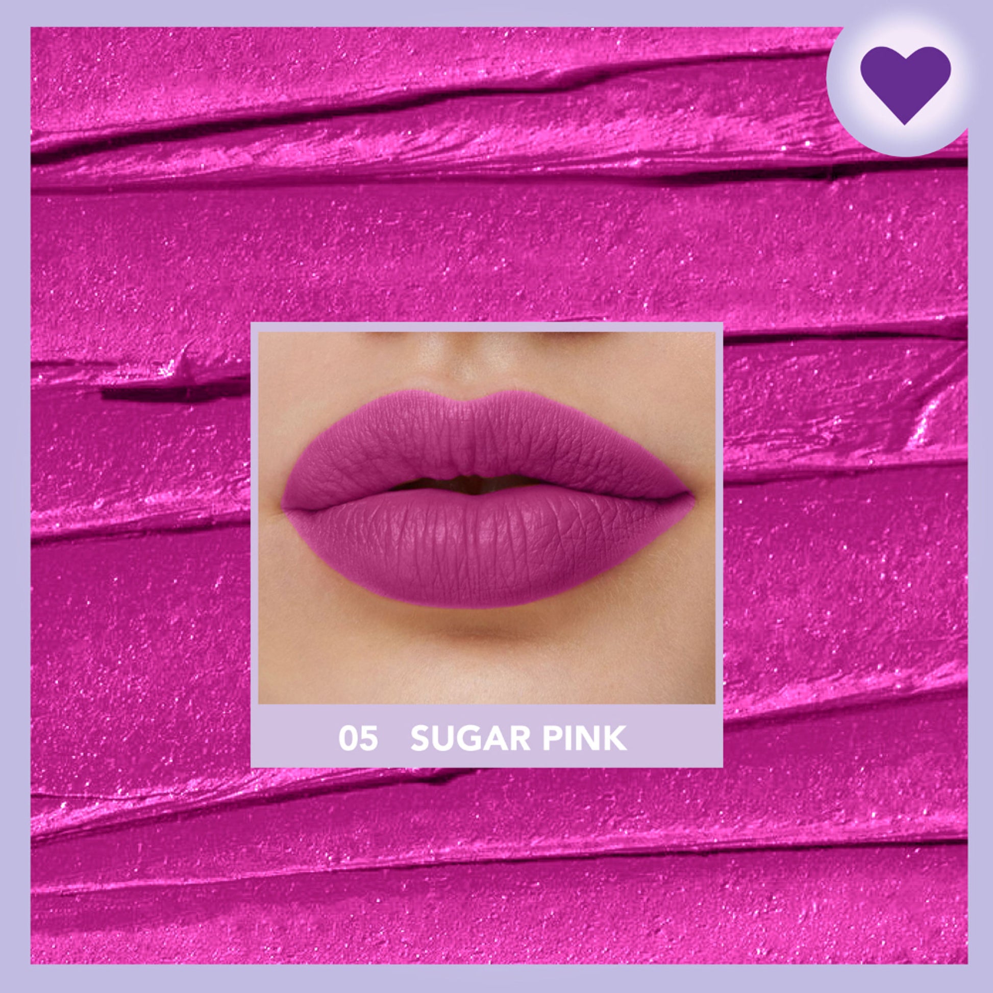 Blue Heaven Love Capsule Powder Matte Lipstick - Sugar Pink