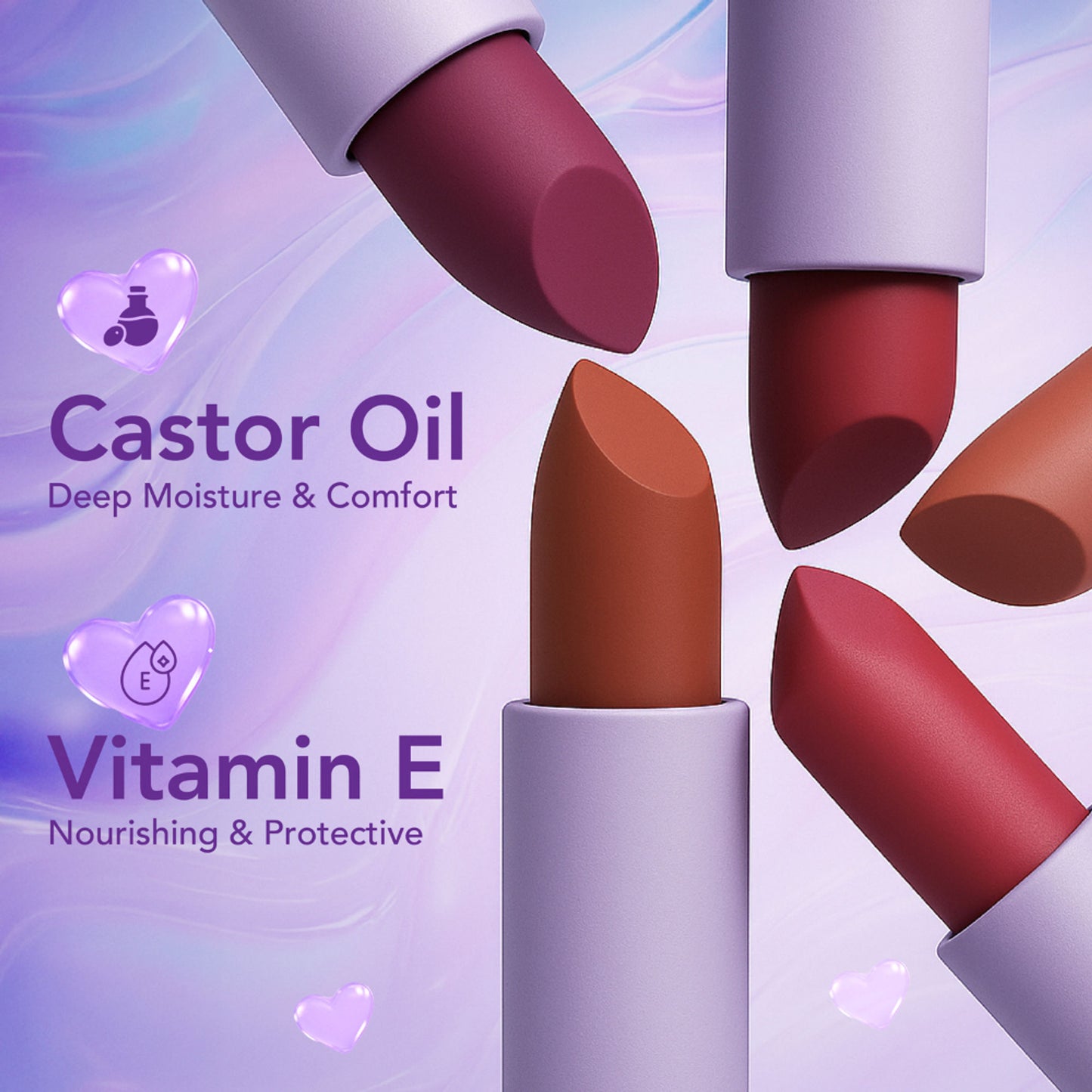 Blue Heaven Love Capsule Powder Matte Lipstick - Plum Berry