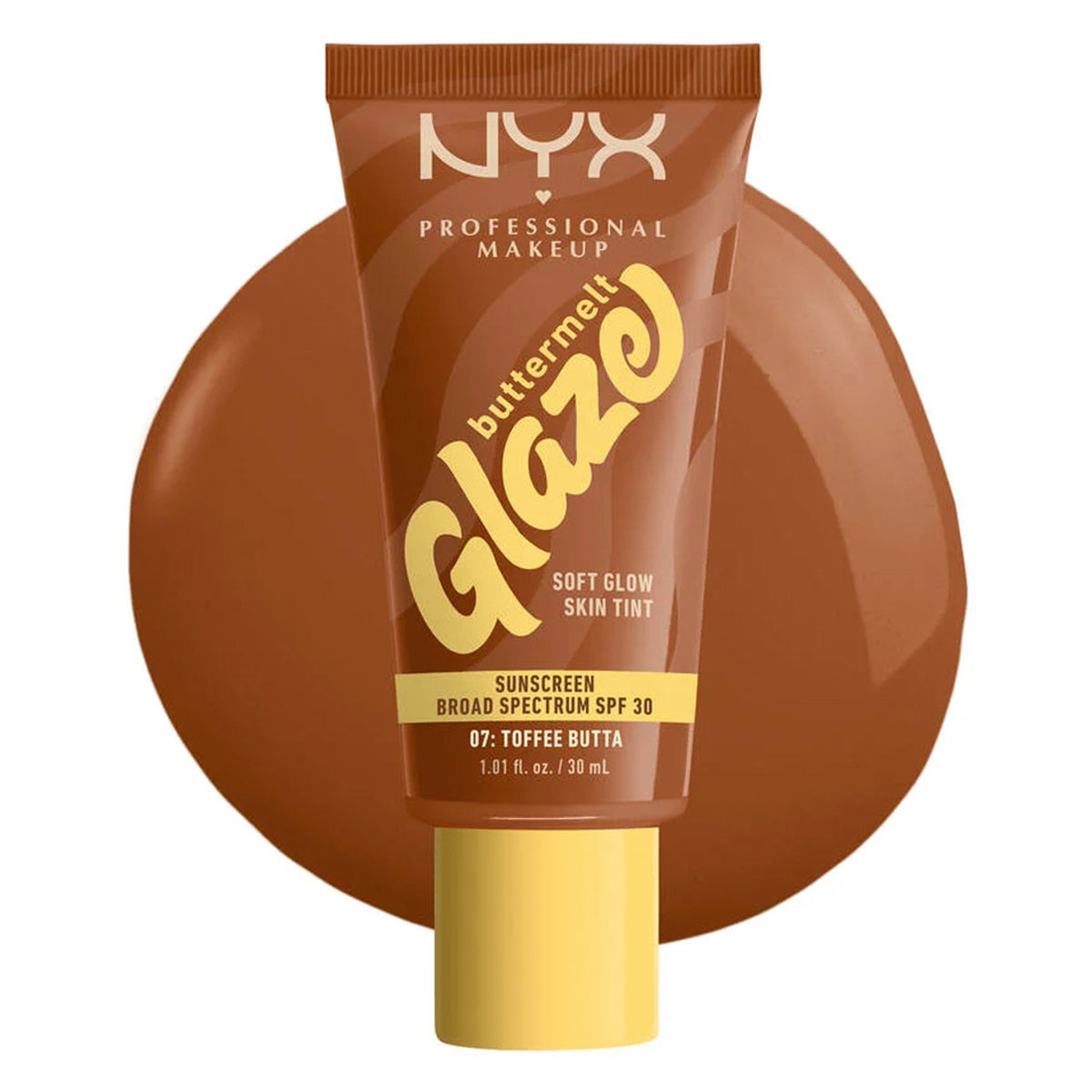 NYX Professional Makeup Buttermelt Glaze Soft Glow Skin Tint + SPF 30 - Toffee Butta
