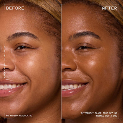 NYX Professional Makeup Buttermelt Glaze Soft Glow Skin Tint + SPF 30 - Nutmeg Butta