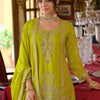 Dhiyona IE Women Ethnic Motifs Embroidered Regular Mirror Work Kurta with Palazzos & Dupatta