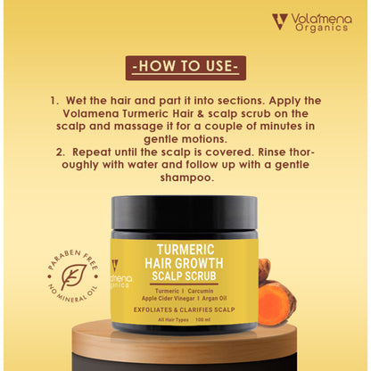 Volamena Turmeric Scalp Scrub