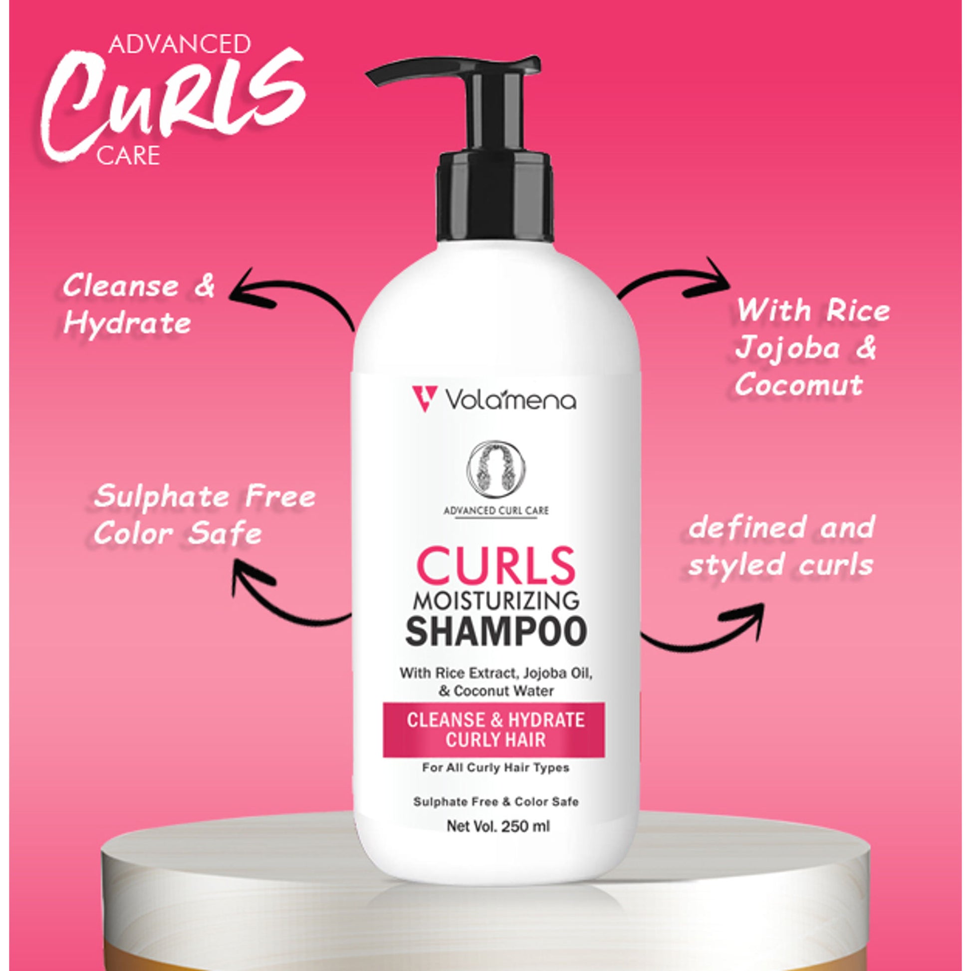 Volamena Curly Hair Moisturizing Shampoo