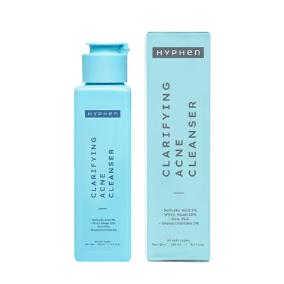 Hyphen Clarifying Acne Cleanser With 2% Salicylic Acid, Anti-Acne Face Wash For Oil Control