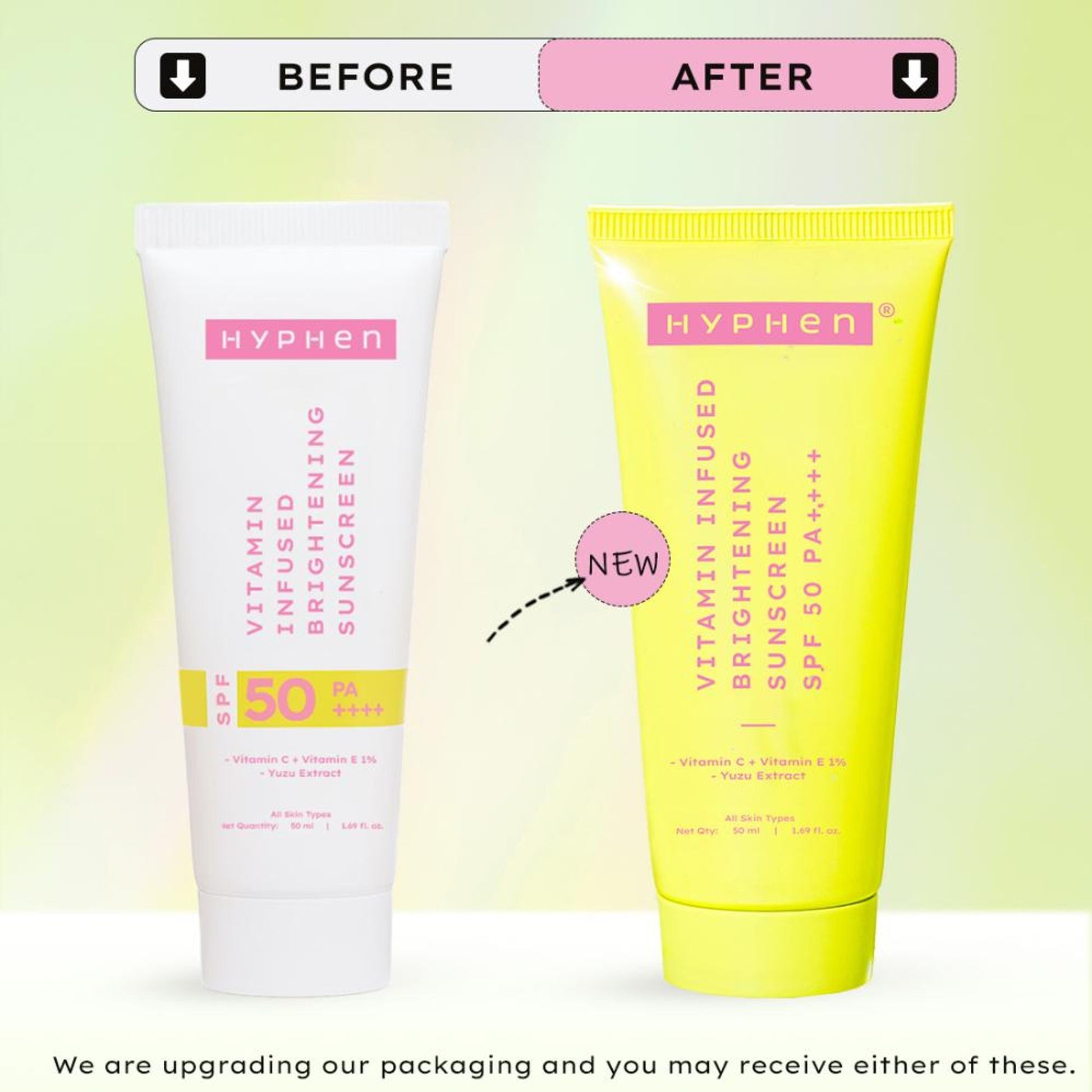 Hyphen Vitamin Infused Brightening Sunscreen SPF 50 PA++++