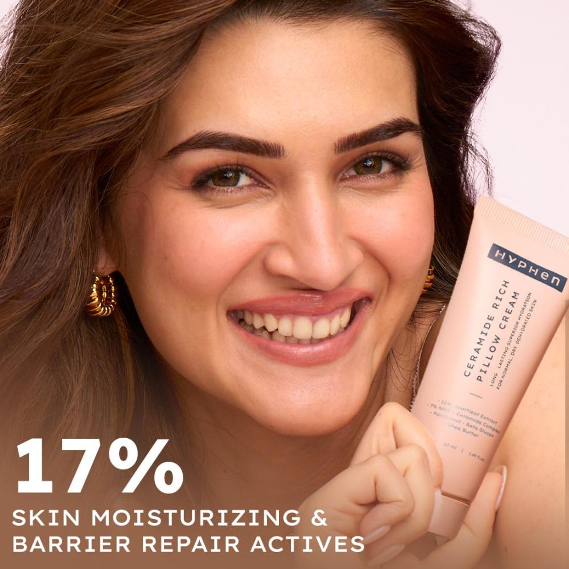 Hyphen 10% Heartleaf & 7% Ceramides-NMF Face Moisturizer| Rich Pillow Cream For Hydration