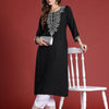 Dhiyona IE Floral Embroidered Thread Work Kurta
