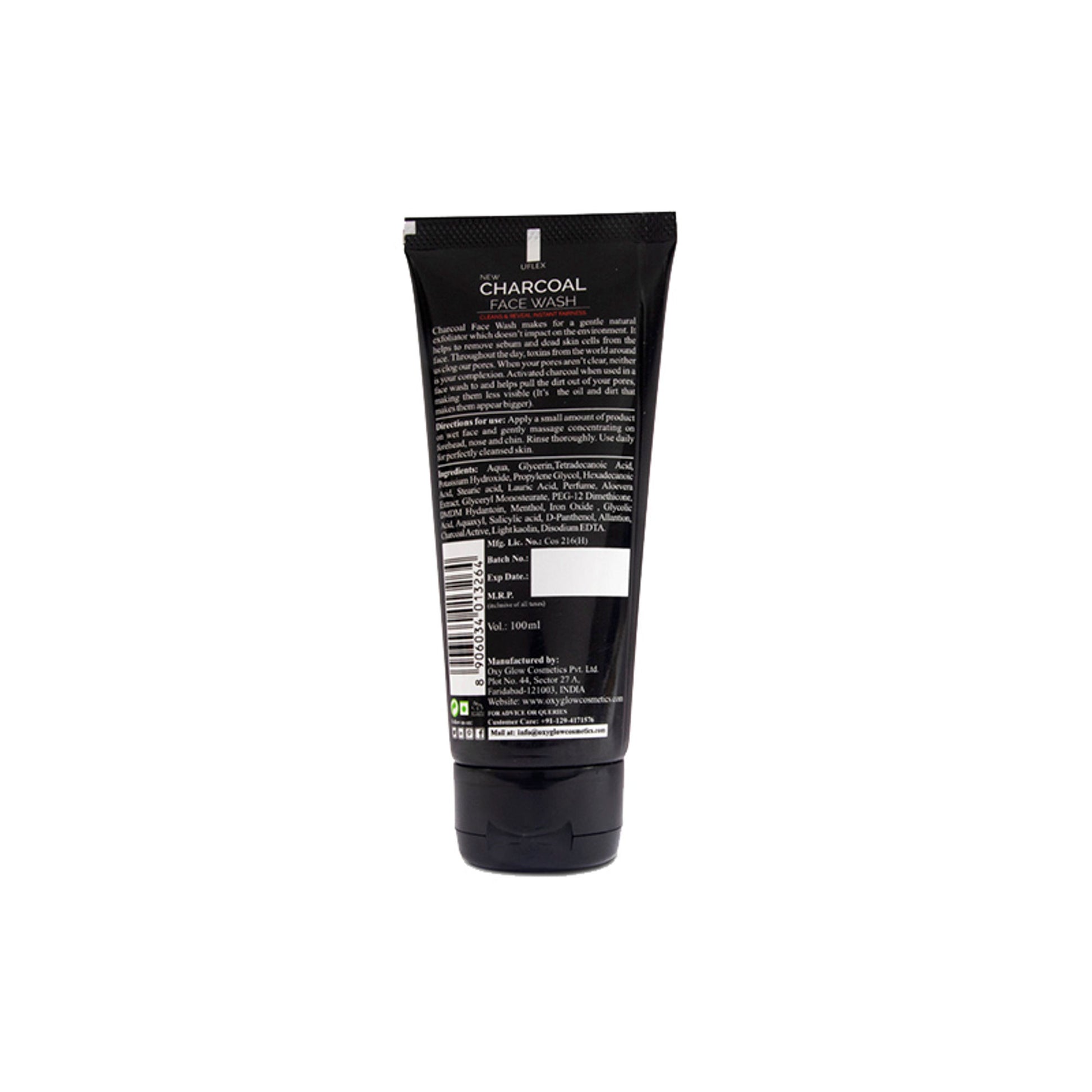 Oxyglow Herbals Charcoal Face Wash