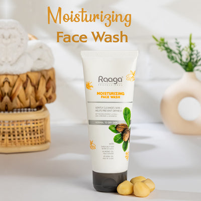 Raaga Professional Moisturizing Face Wash With Shea Butter, Jojoba Oil And Almond Oil