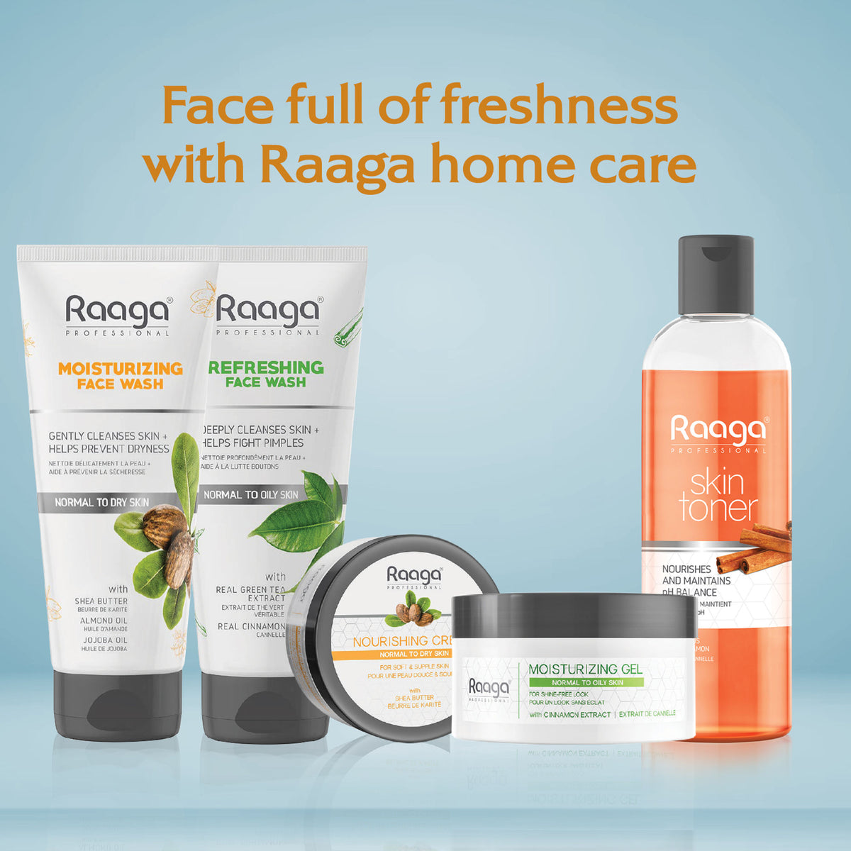 Raaga Professional Moisturizing Face Wash With Shea Butter, Jojoba Oil And Almond Oil