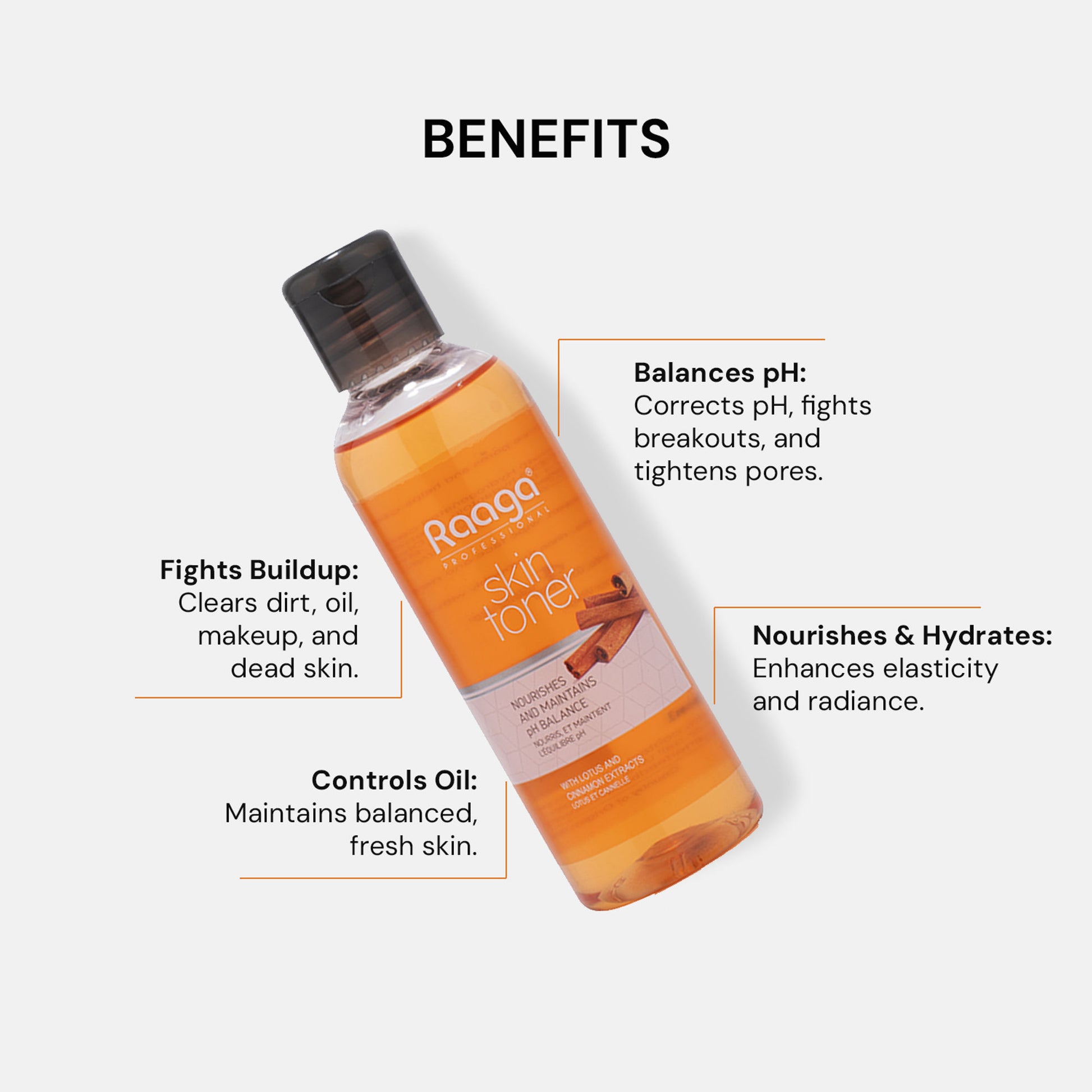Raaga Professional Skin Toner With Lotus And Cinnamon Extracts