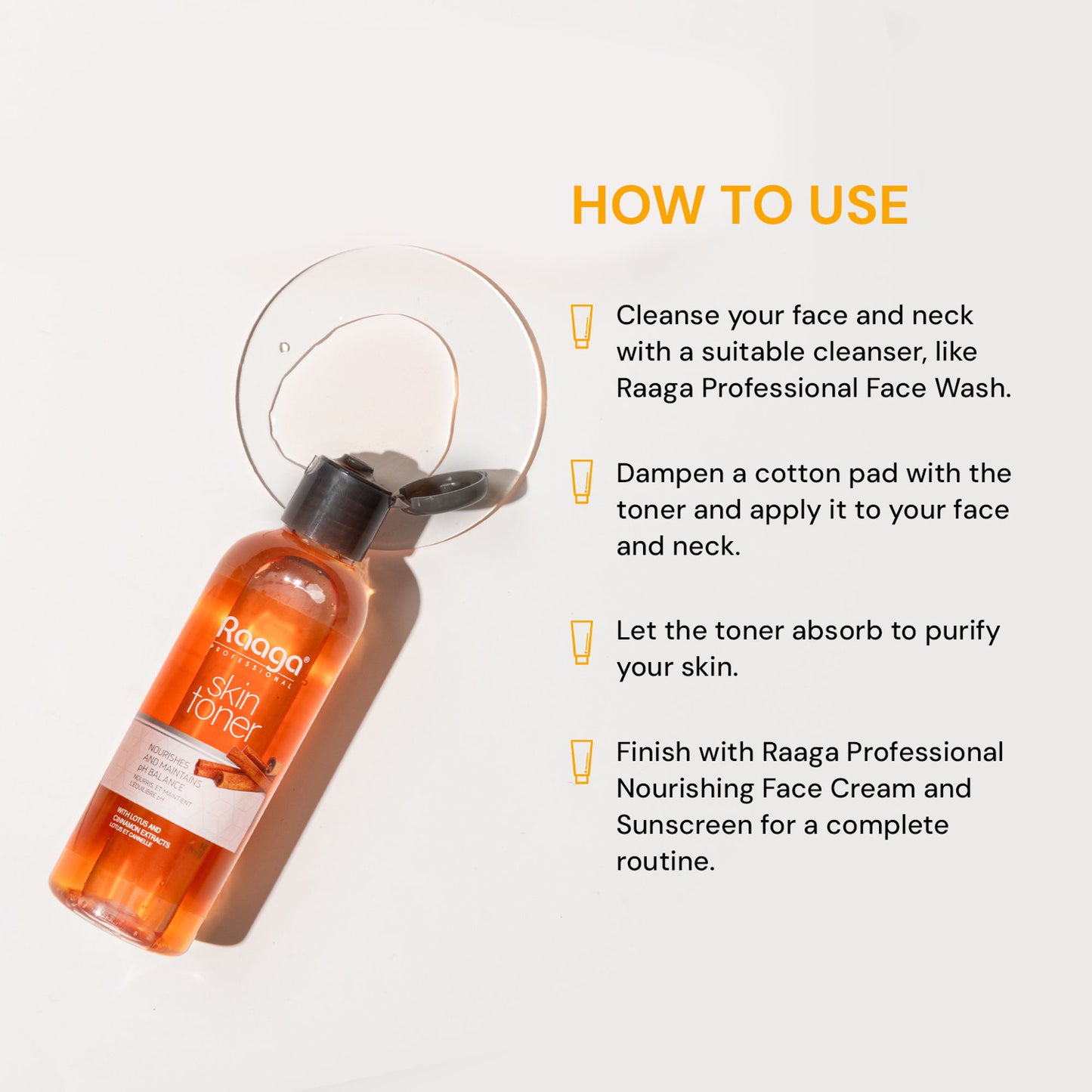 Raaga Professional Skin Toner With Lotus And Cinnamon Extracts