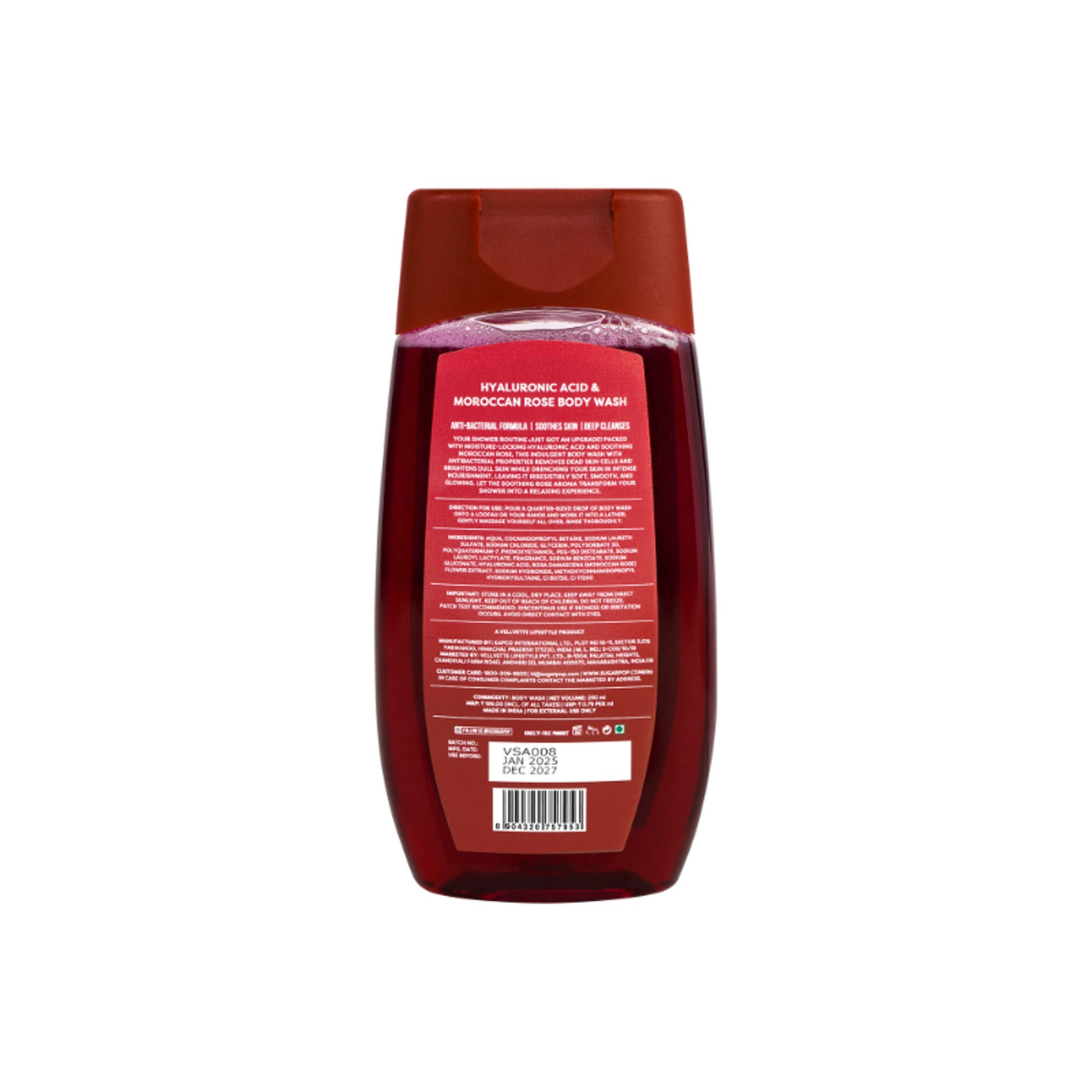 SUGAR POP Hyaluronic Acid & Moroccan Rose Body Wash