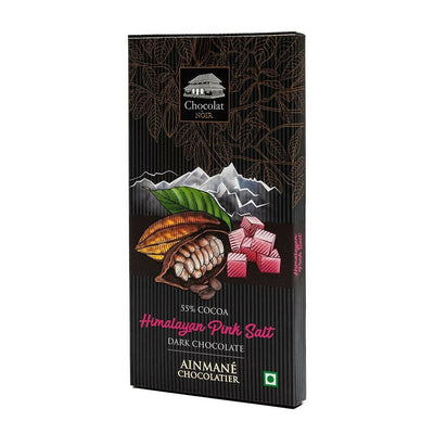 Ainmane Himalayan Pink Salt Dark Chocolate 55% Cocoa