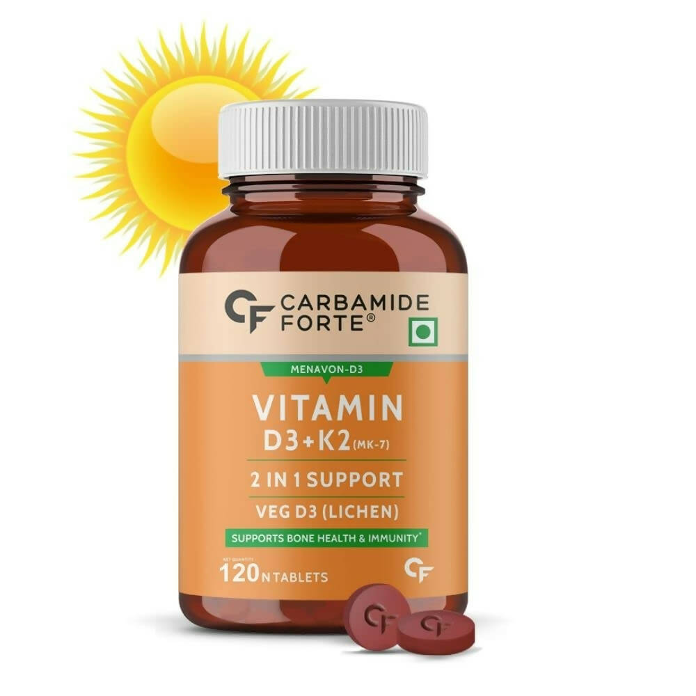 Carbamide Forte Vitamin D3 + K2 + MK7 Tablets - Indyancart