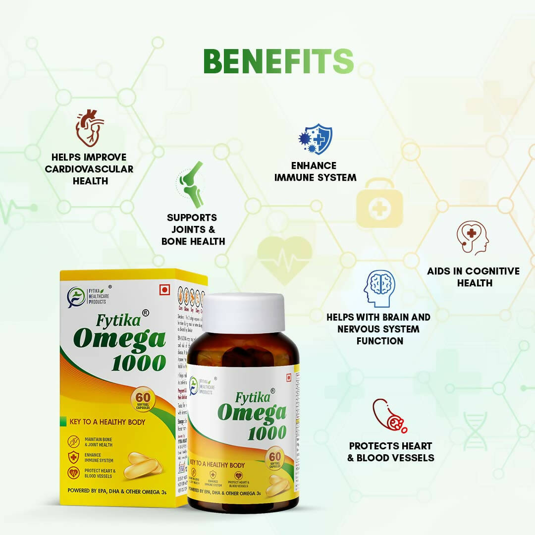 Fytika Omega 1000 Capsules - Indyancart