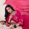 Dhiyona IE Floral Embroidered Regular Thread Work Kurta With Trousers & Dupatta
