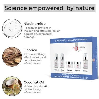 Professional O3+ Whitening Facial Kit for Tan-Pigmented Skin - Indyancart
