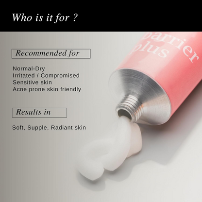 The Formularx Peptide Ceramide Moisturizer Barrier Plus face moisturizer with a white jar, showing the product label and texture.