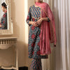 Indyancart SN Women's Printed Pure Cotton Kurta Sets