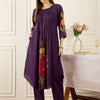 Dhiyona IE Floral Printed Thread Work Pure Cotton Kurta With Palazzos