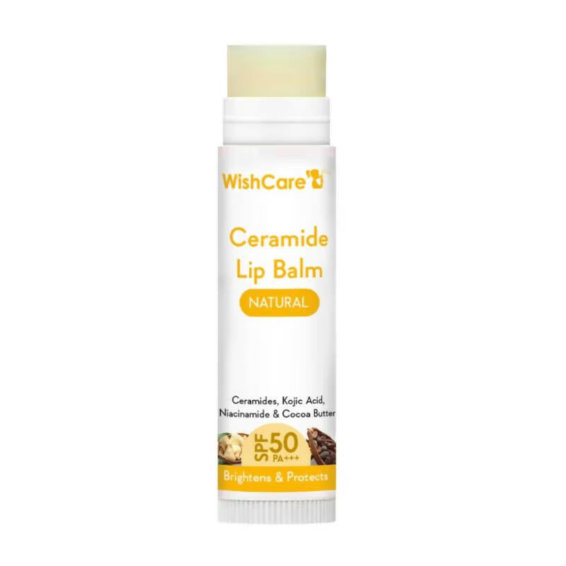 Wishcare Ceramide Lip Balm with SPF50 PA+++ - Natural - Indyancart