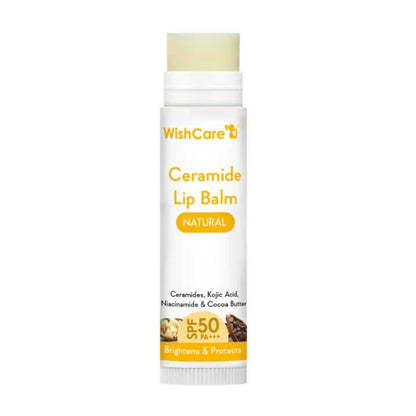 Wishcare Ceramide Lip Balm with SPF50 PA+++ - Natural - Indyancart