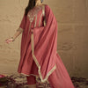 Dhiyona VA Women's Ethnic Motifs Embroidered Panelled Kurta with Trousers & Dupatta