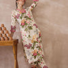 Dhiyona IE Women Floral Printed Regular Pure Cotton Kurta with Trousers