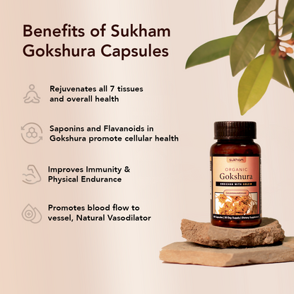 Sukham Organic Gokshura Capsules