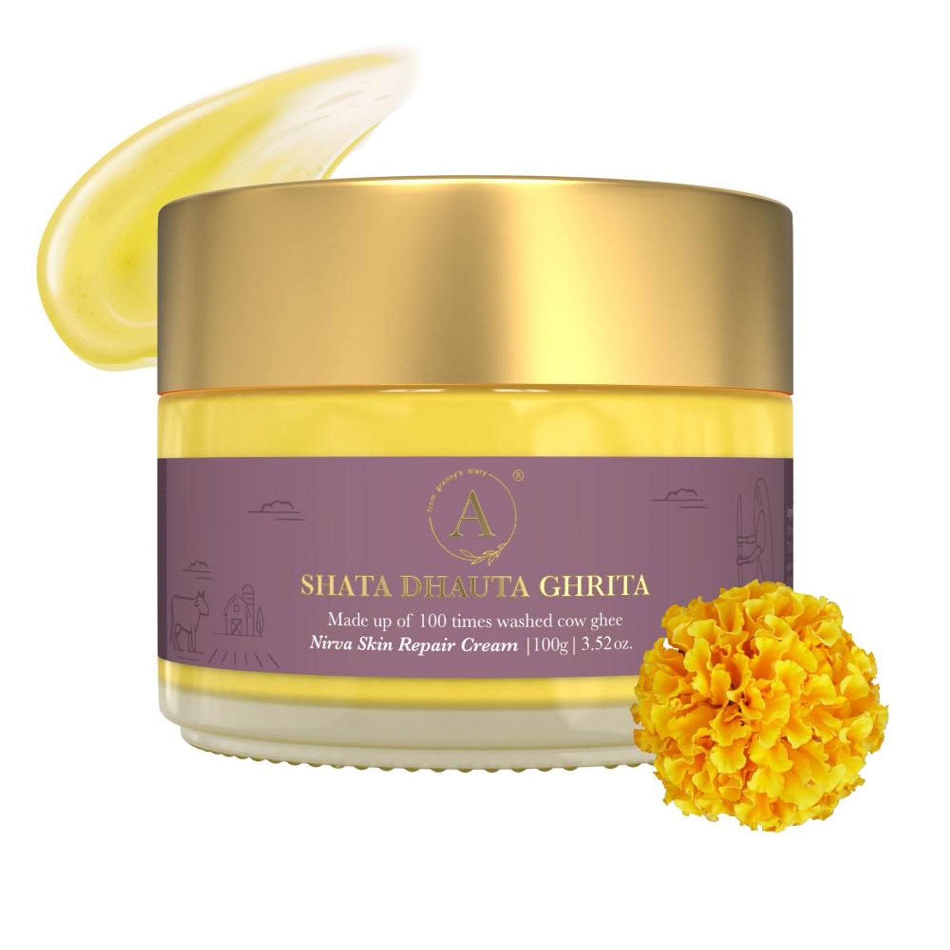 Adhyay Shata Dhauta Ghrita Skin Repairing Moisturizing Ghee Cream