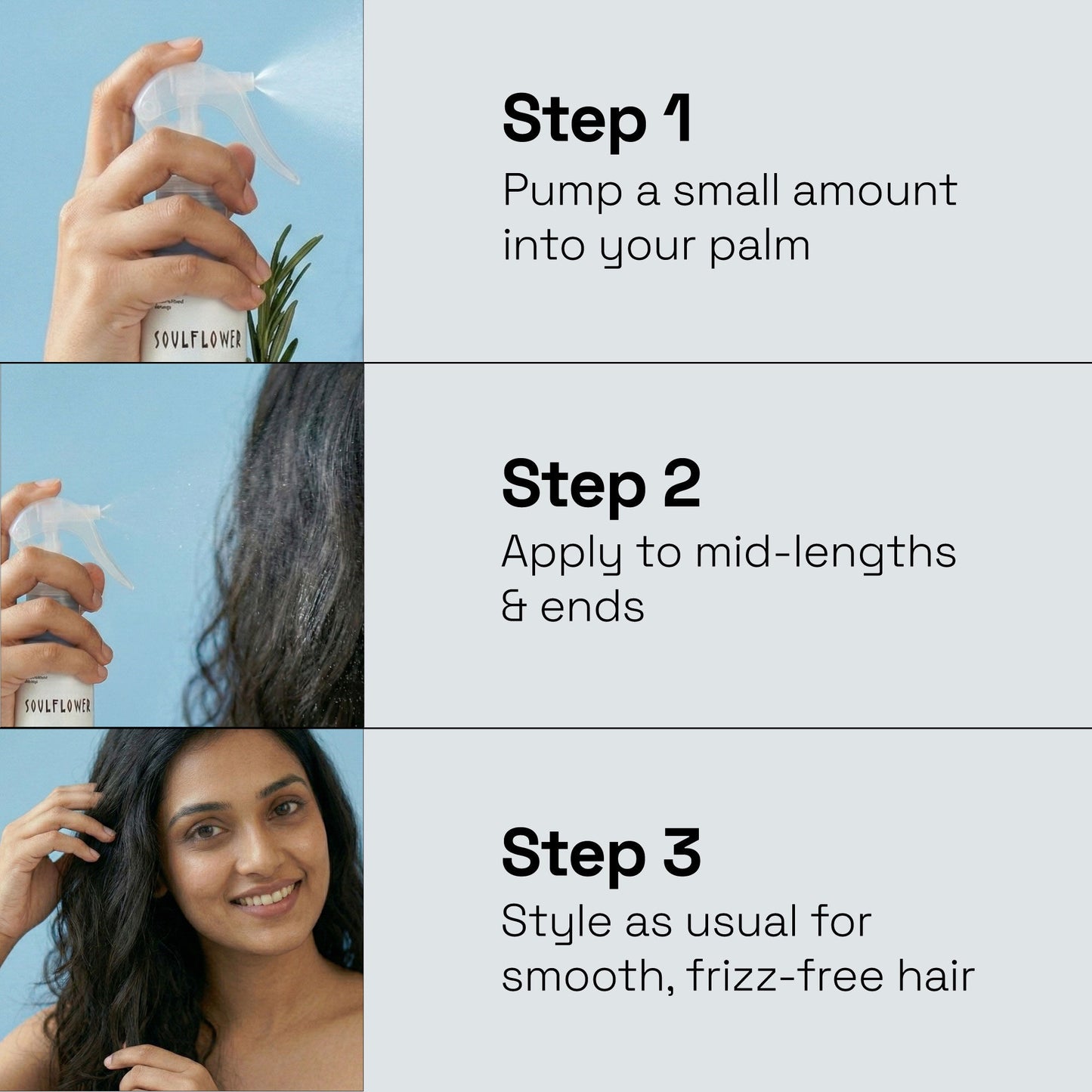 Soulflower Rosemary Frizz Free Hair Serum