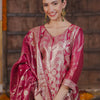 Dhiyona IE Ethnic Motifs Woven Design Straight Kurta with Trousers & With Dupatta