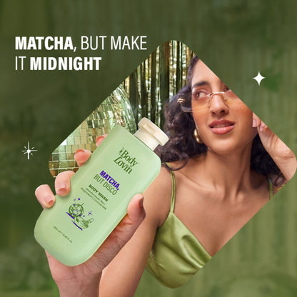 Plum BodyLovin’ Matcha, But Disco Body Wash, Calming & Smoothening, Lactonic Matcha Fragrance
