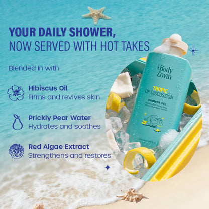 Plum BodyLovin’ Tropic Of Discussion Shower Gel, Firming & Tightening, Fresh Tropical Fragrance