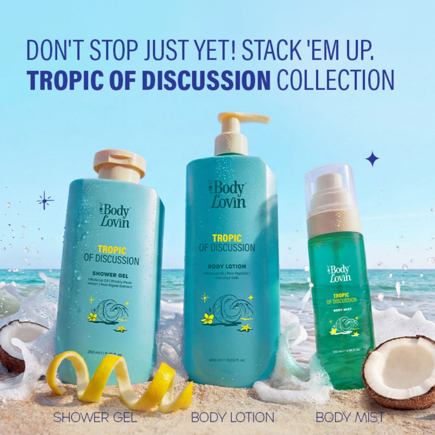 Plum BodyLovin’ Tropic Of Discussion Shower Gel, Firming & Tightening, Fresh Tropical Fragrance