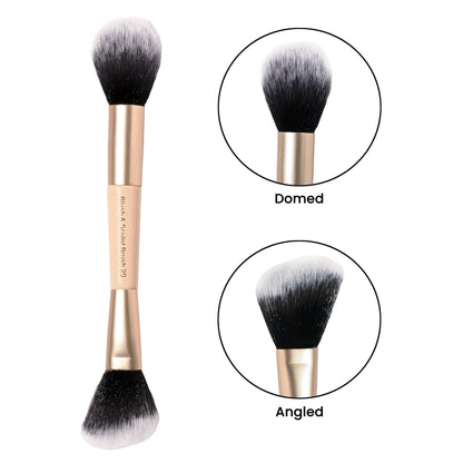 Milagro Beauty Blush & Sculpt Duo Powder Brush